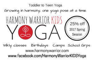 www.facebook.com/harmonywarriorkidsyoga