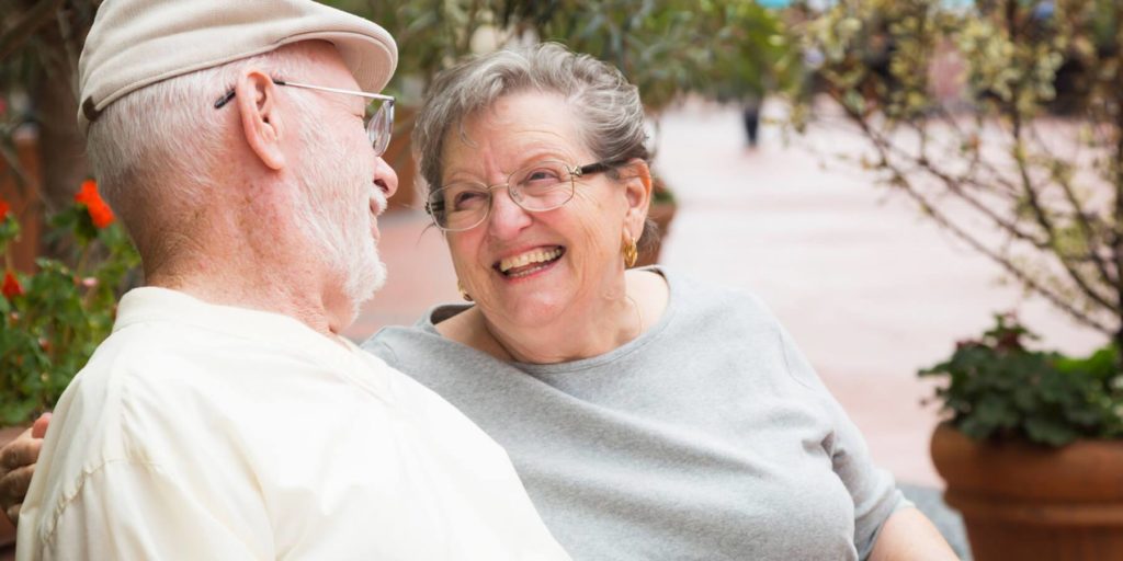 Happy couple at The Hamlets at Deer Park